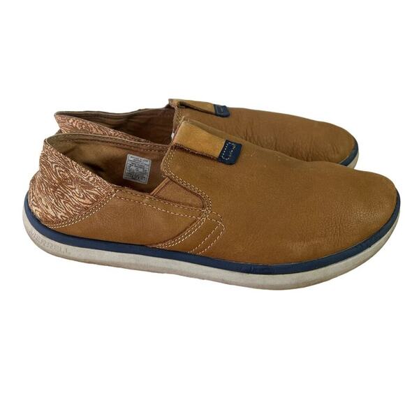 Merrell Duskair Shoes Men's 8 Brown Sugar Leather Upper Flat Casual Performance - Picture 3 of 10